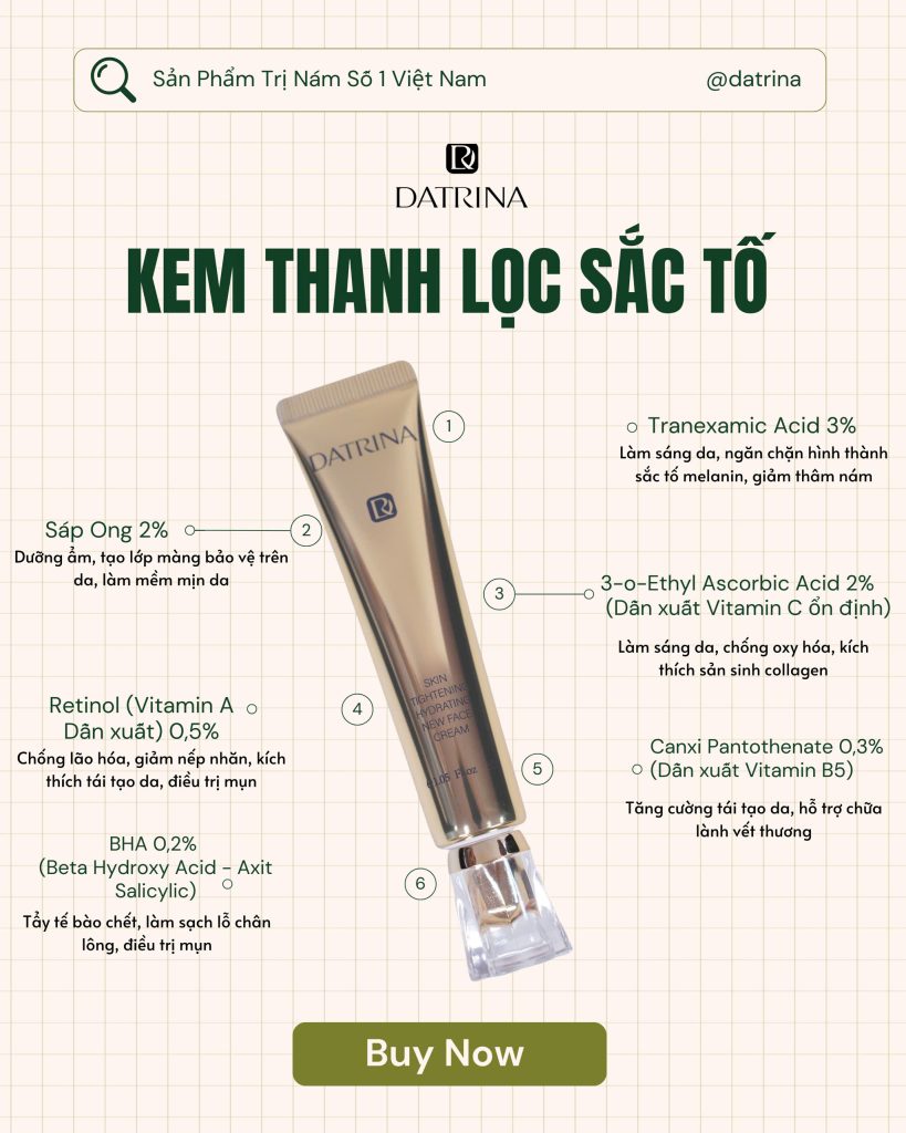 Kem Thanh Lọc Sắc Tố Datrina R4