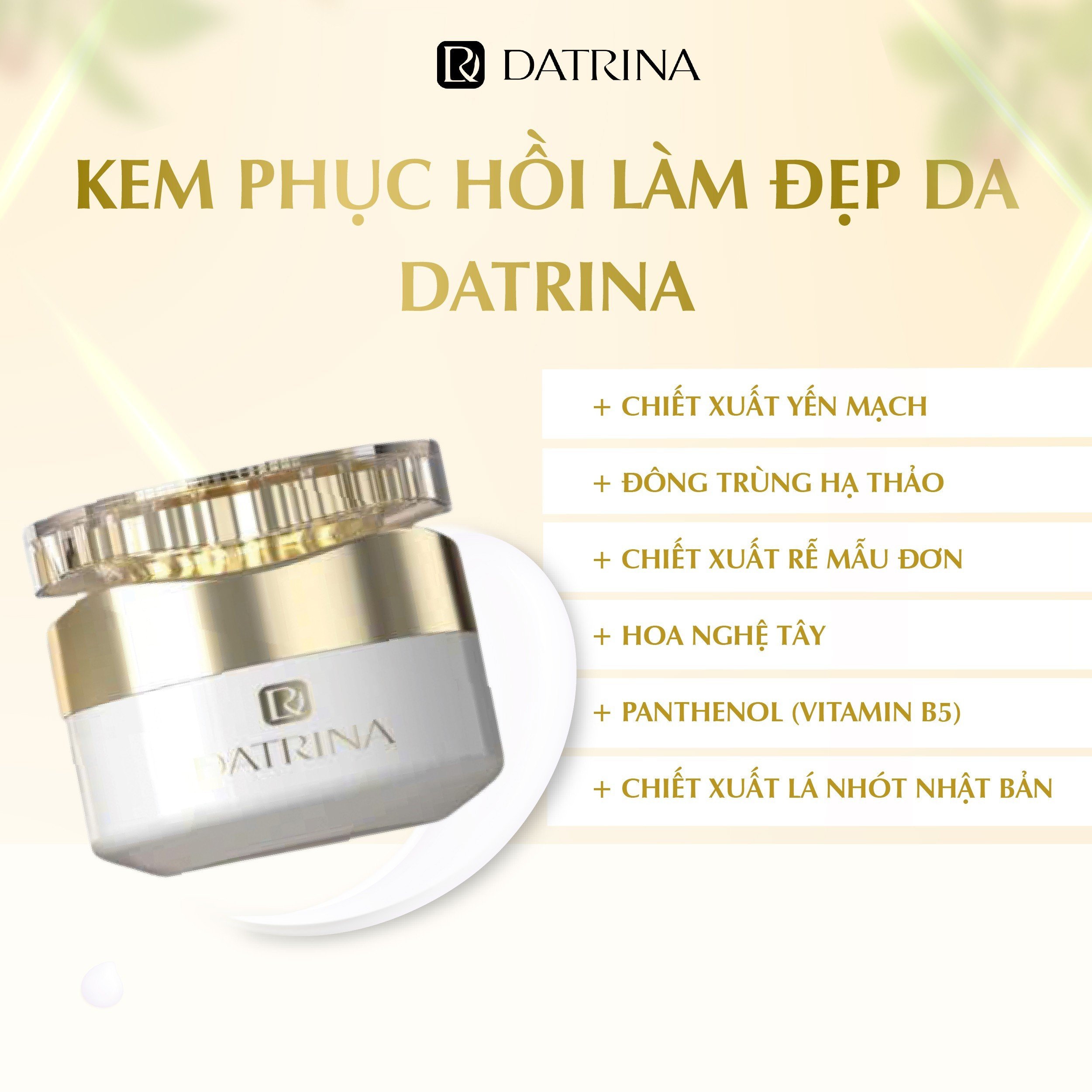 kem phục hồi làm đẹp da